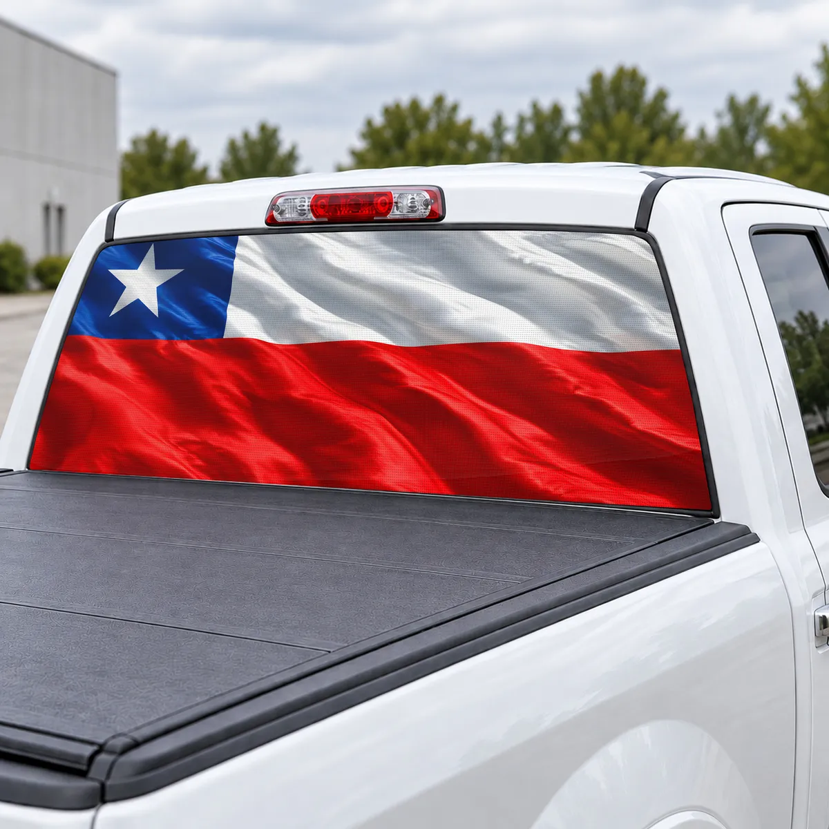 Chile Pride perforated rear window decal for Trucks, view 3 of 4
