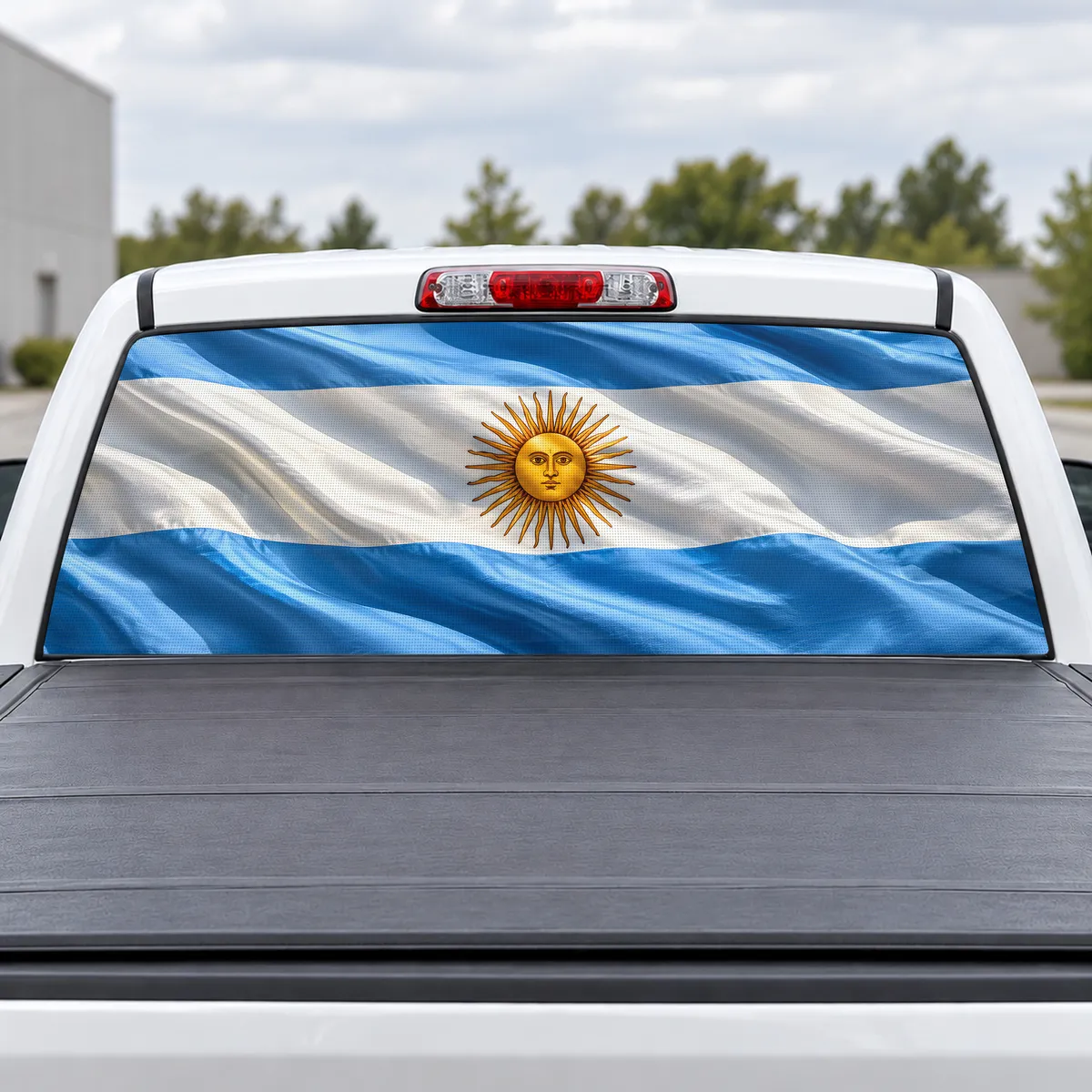 Argentina Pride perforated rear window decal for Trucks