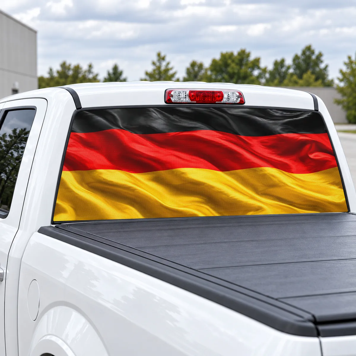 Germany Pride perforated rear window decal for Trucks, view 2 of 4
