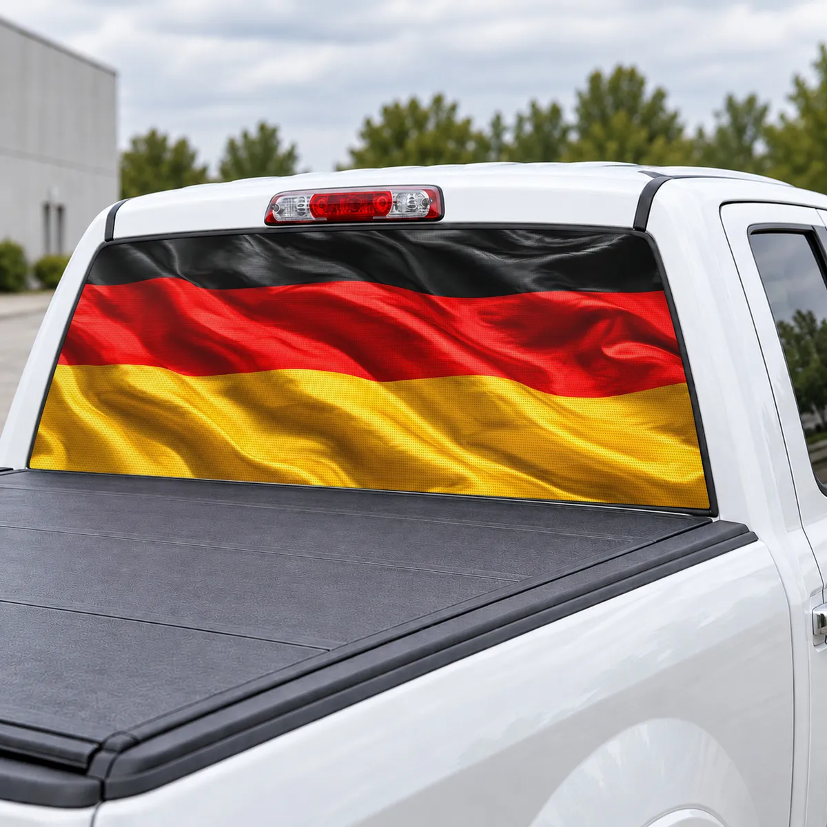 Germany Pride perforated rear window decal for Trucks, view 3 of 4