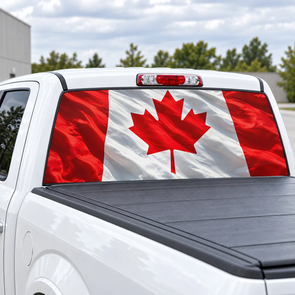Canada Maple perforated rear window decal for Trucks, view 2 of 4