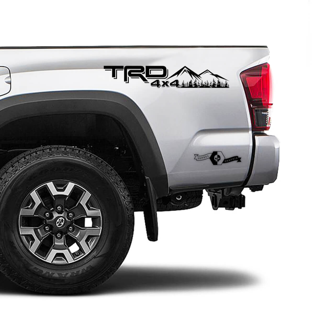 TRD 4x4 Off Road TOYOTA Field Forest Mountains Decals Stickers for Tacoma Tundra 4Runner Hilux side