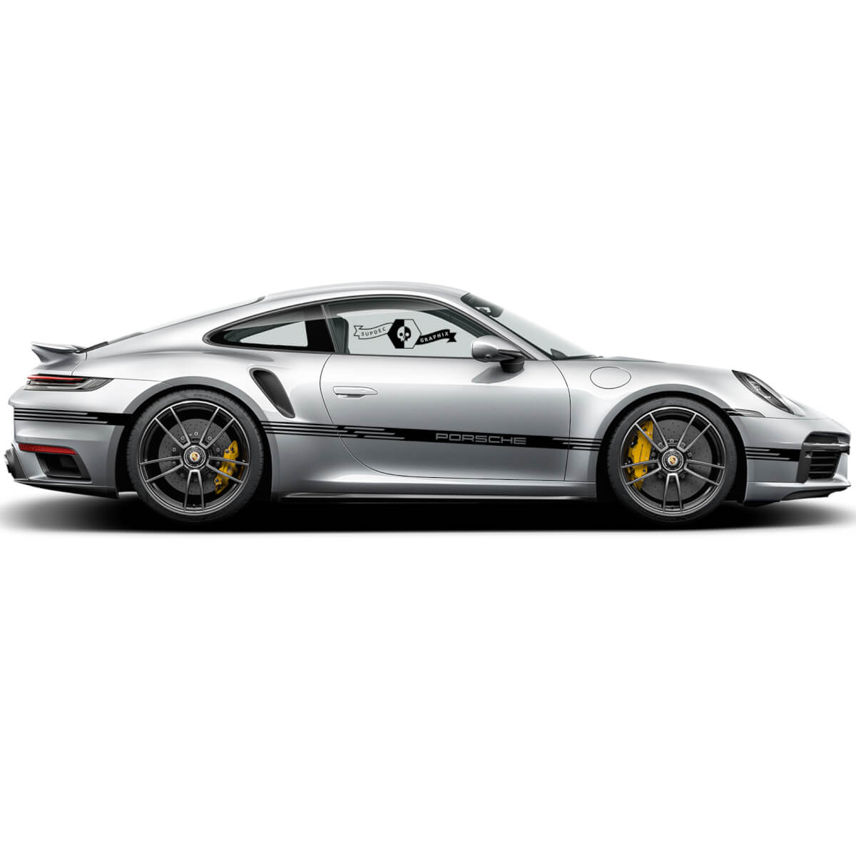 New Pair Porsche 911 Turbo S side Full body Line Stripes Graphics for Vinyl Stickers Decals
