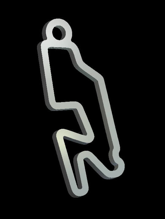 Watkins Glen International Key Chain Custom Badge Aluminum