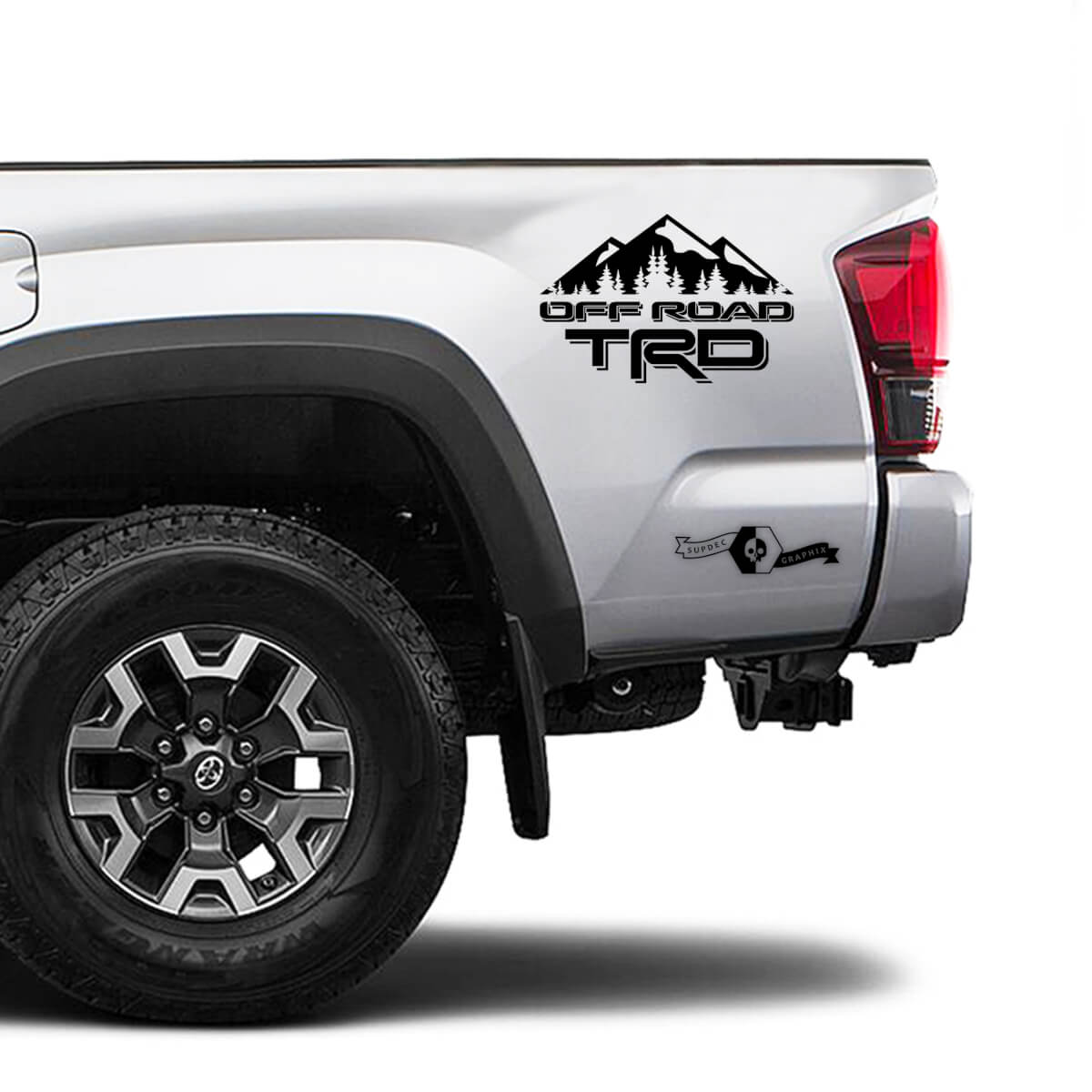 TRD 4x4 Off Road TOYOTA Mountains Decals Stickers for Tacoma Tundra 4Runner Hilux doors