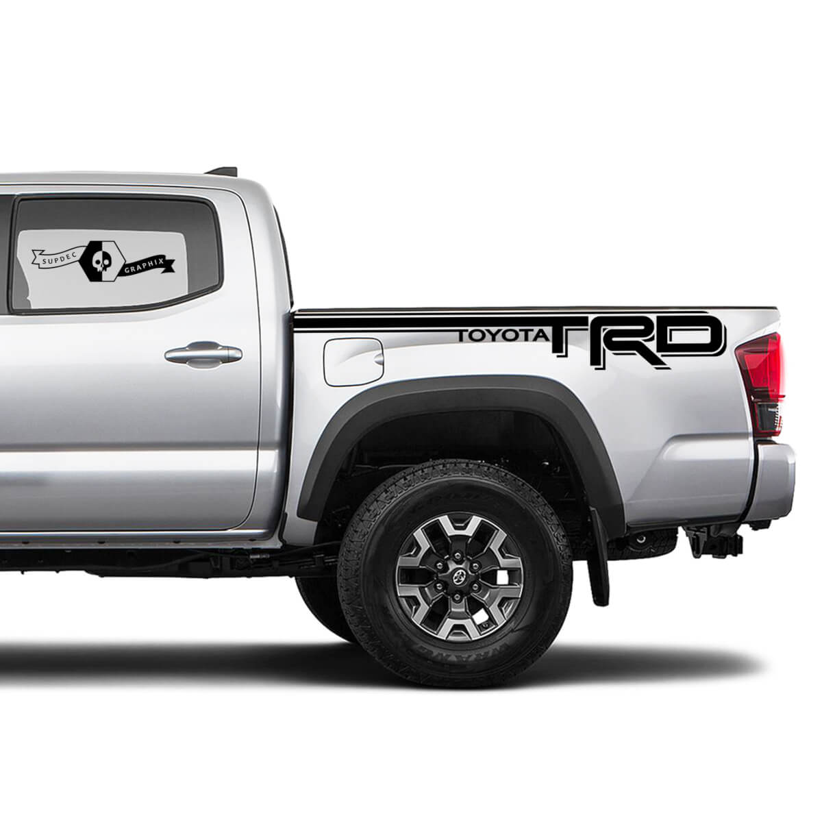 TRD Racing Development Side Truck Panel Decals Stickers for Toyota Tacoma Tundra FJ Cruiser 4Runner