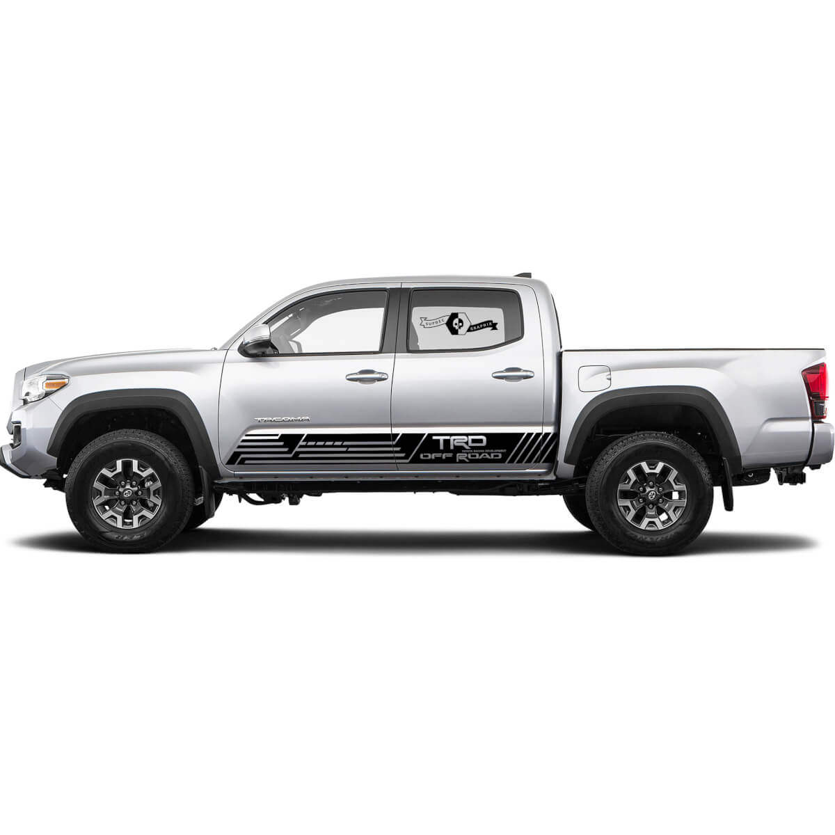 TRD Toyota Racing Style for Rocker Panel Decals Stickers for Tacoma FJ Cruiser Tundra Hilux 4Runner 2