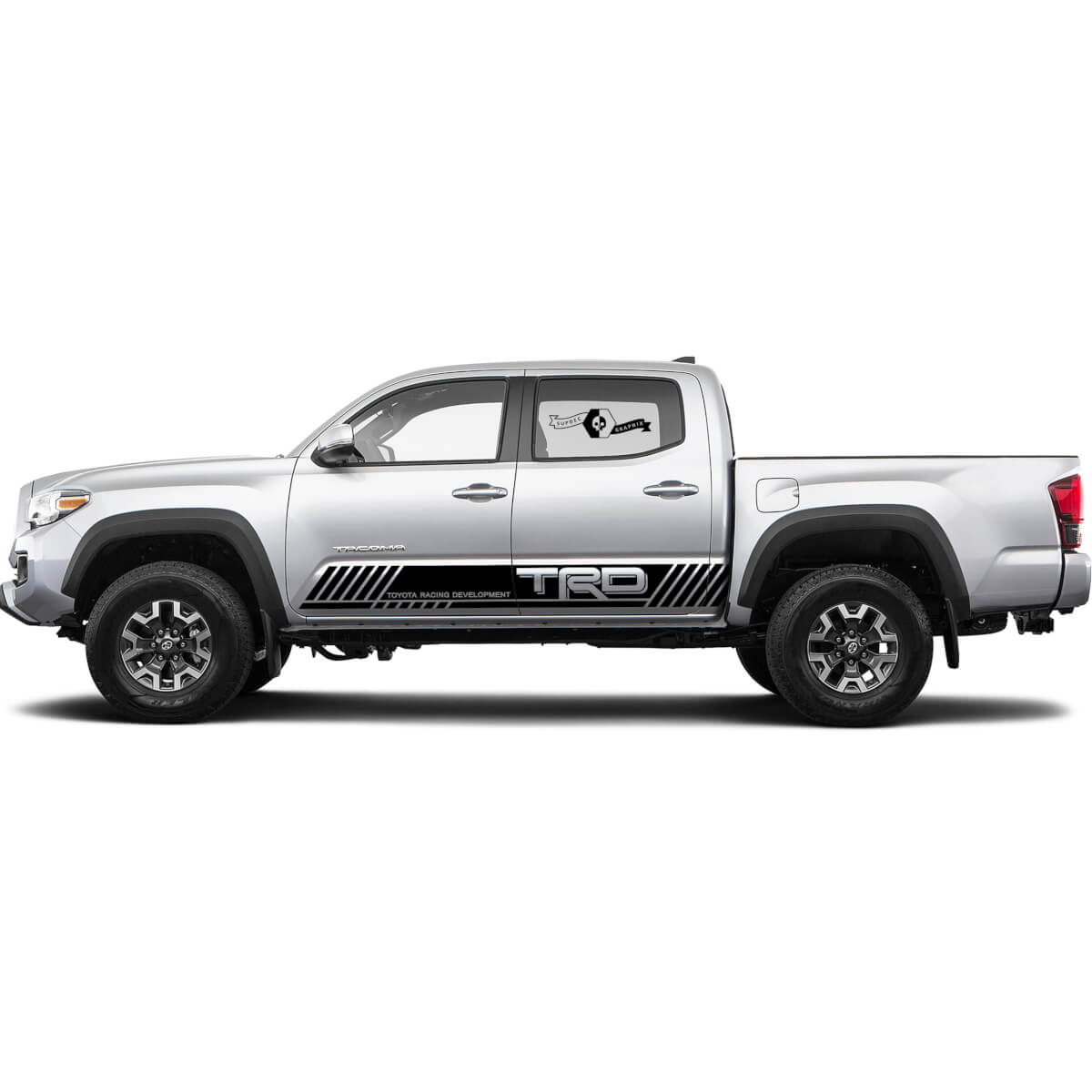 TRD Toyota Racing Style for Rocker Panel Decals Stickers for Tacoma FJ Cruiser Tundra Hilux 4Runner 3