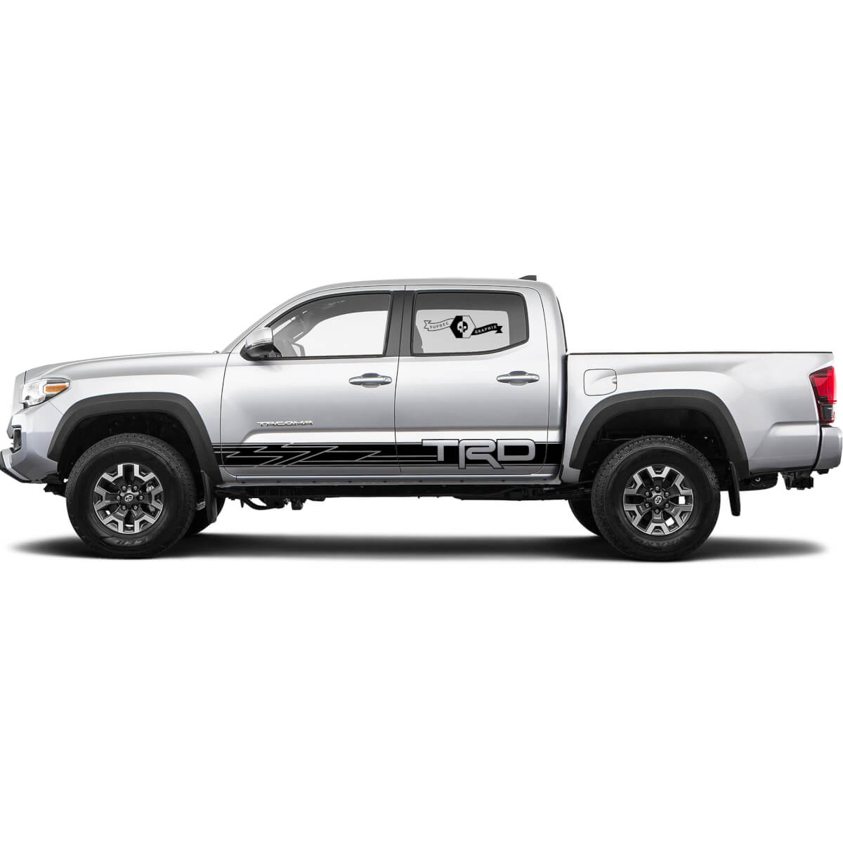 TRD Toyota Racing Style for Rocker Panel Decals Stickers for Tacoma FJ Cruiser Tundra Hilux 4Runner 5