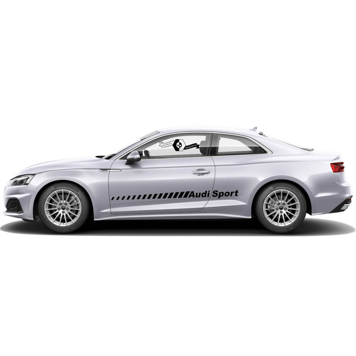 Side Stripes for Audi Sport A5 or choose your model Audi Q or Audi A or Audi RS or Audi S
