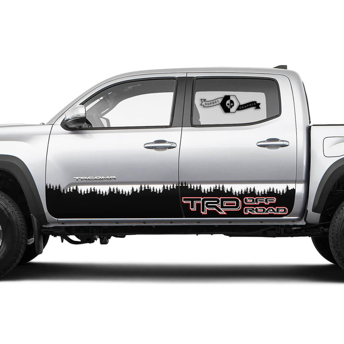 TRD Off Road  Rocker Panel Mountain  Vinyl Stickers TOYOTA Decals Stickers for Tacoma Tundra 4Runner Hilux