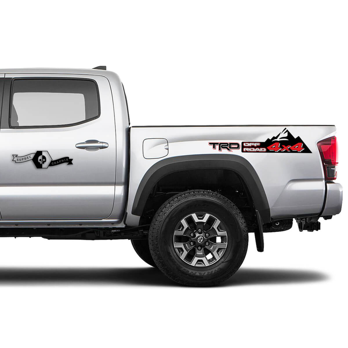 TRD Off 4x4 Road Side Mountain  Vinyl Stickers TOYOTA Decals Stickers for Tacoma Tundra 4Runner Hilux