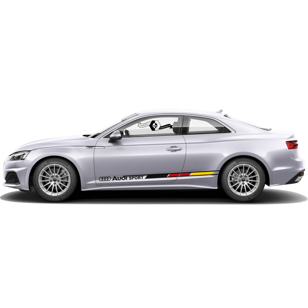 Side Stripes for Audi A5 or pick your model Audi Q or Audi A or Audi RS or Audi S 2 options 4