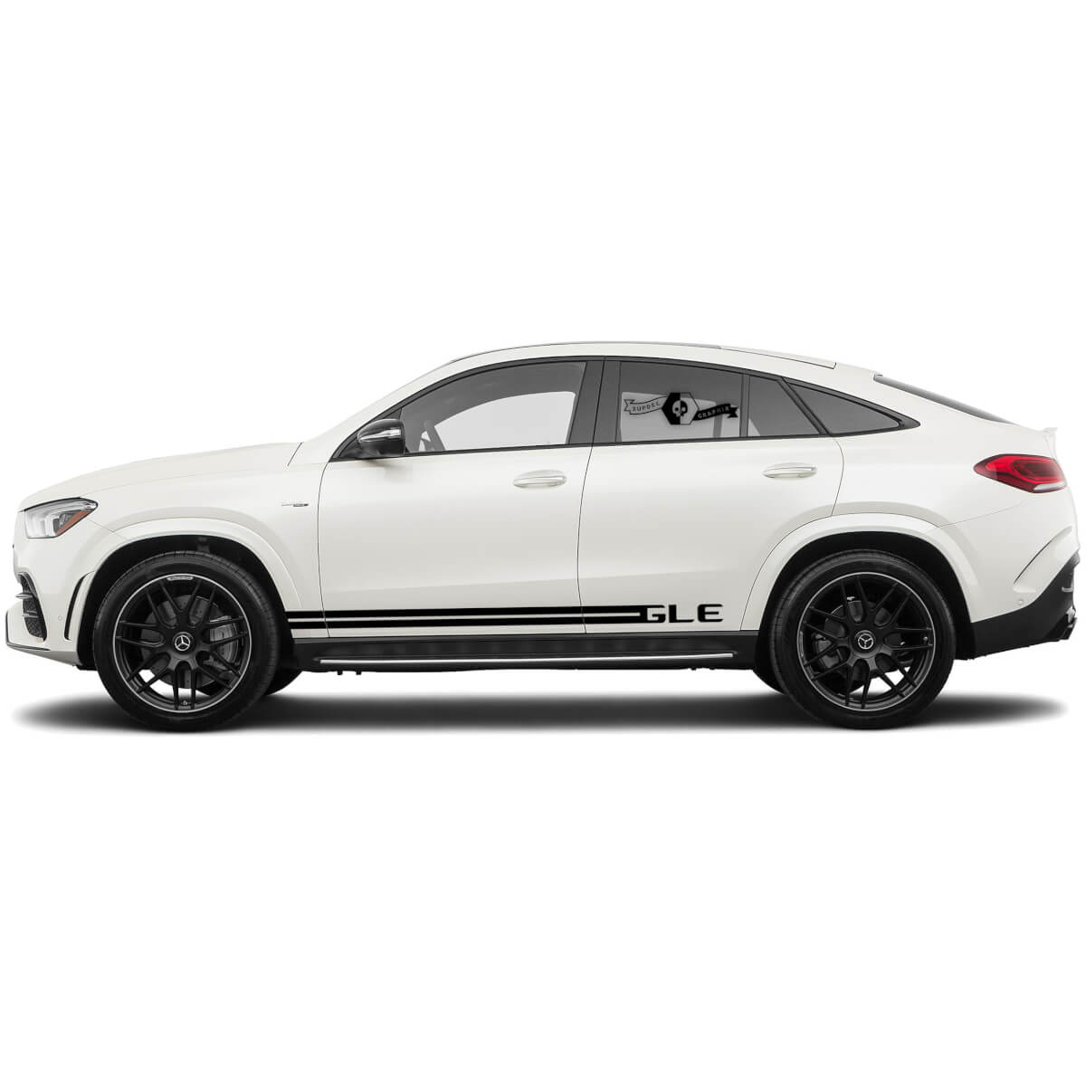 Side doors stripes for Mercedes Benz GLE Graphics Vinyl Decals Stickers