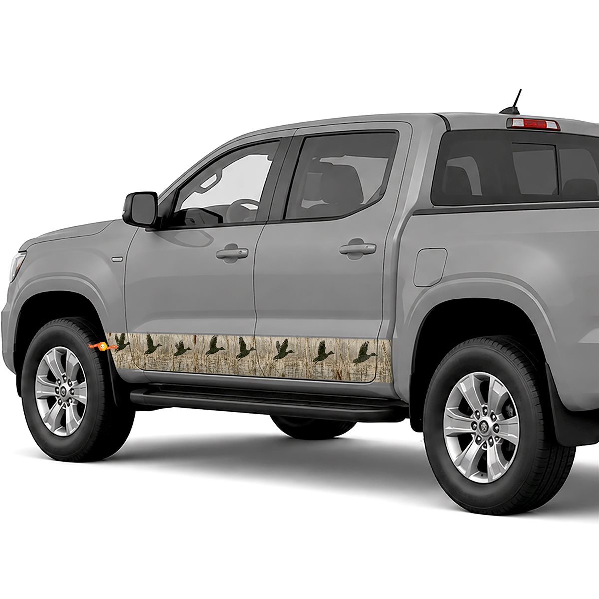 Marshland Duck Camouflage side stripes rocker panel decals stickers for Trucks