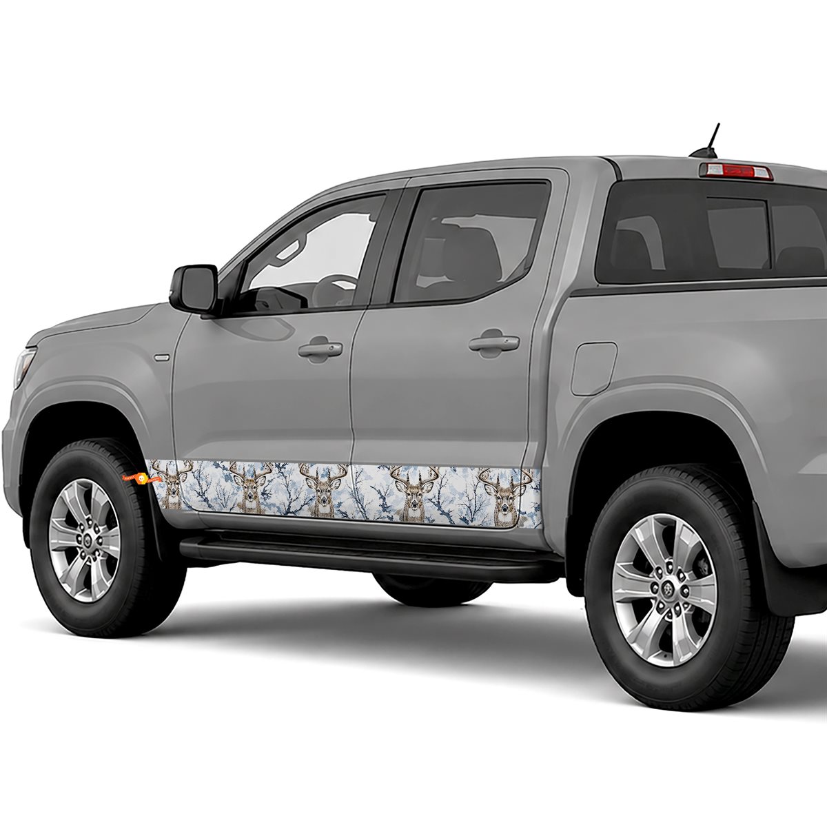 Snow Buck Camouflage side stripes rocker panel decals stickers for Trucks