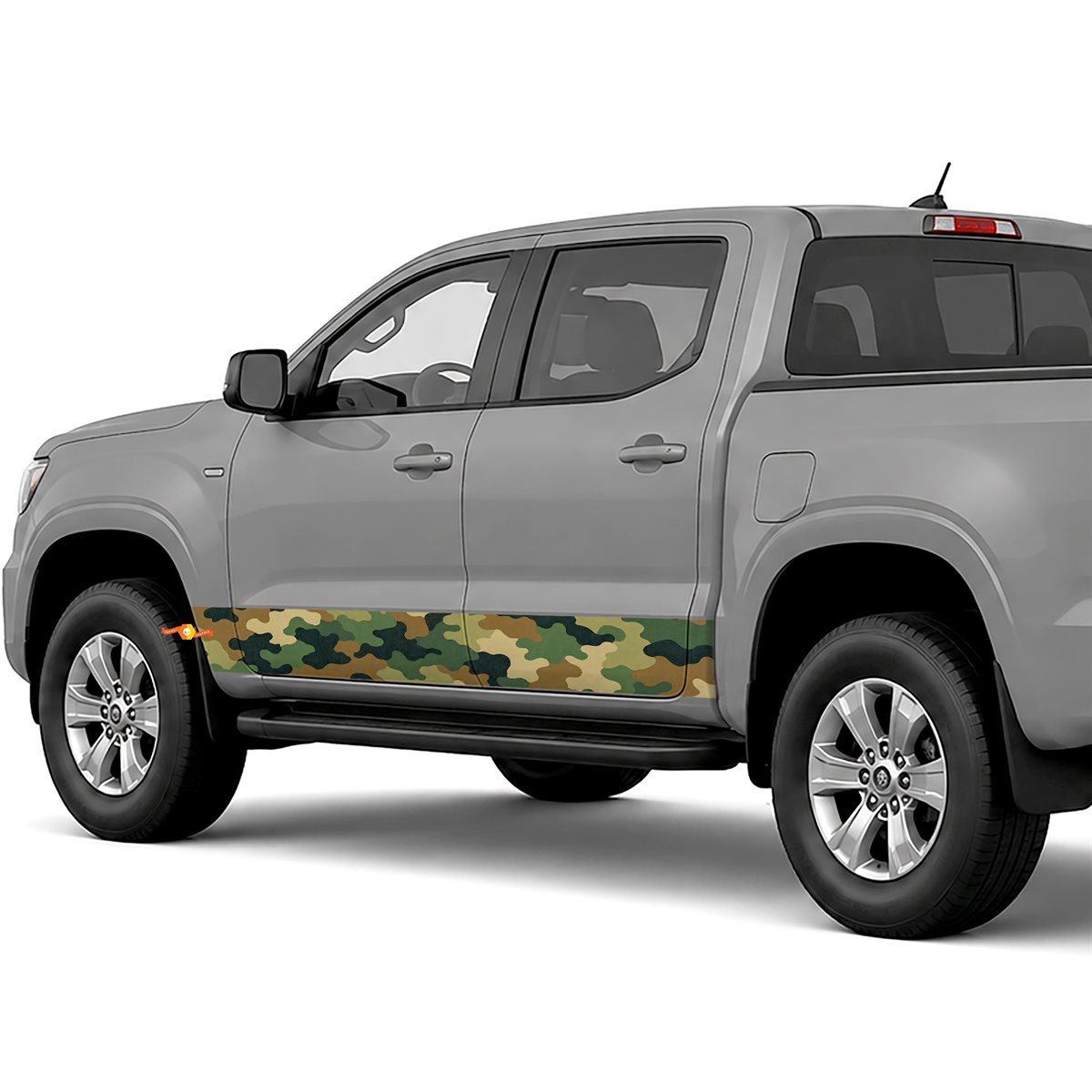 Woodland Camouflage side stripes rocker panel decals stickers for Trucks
