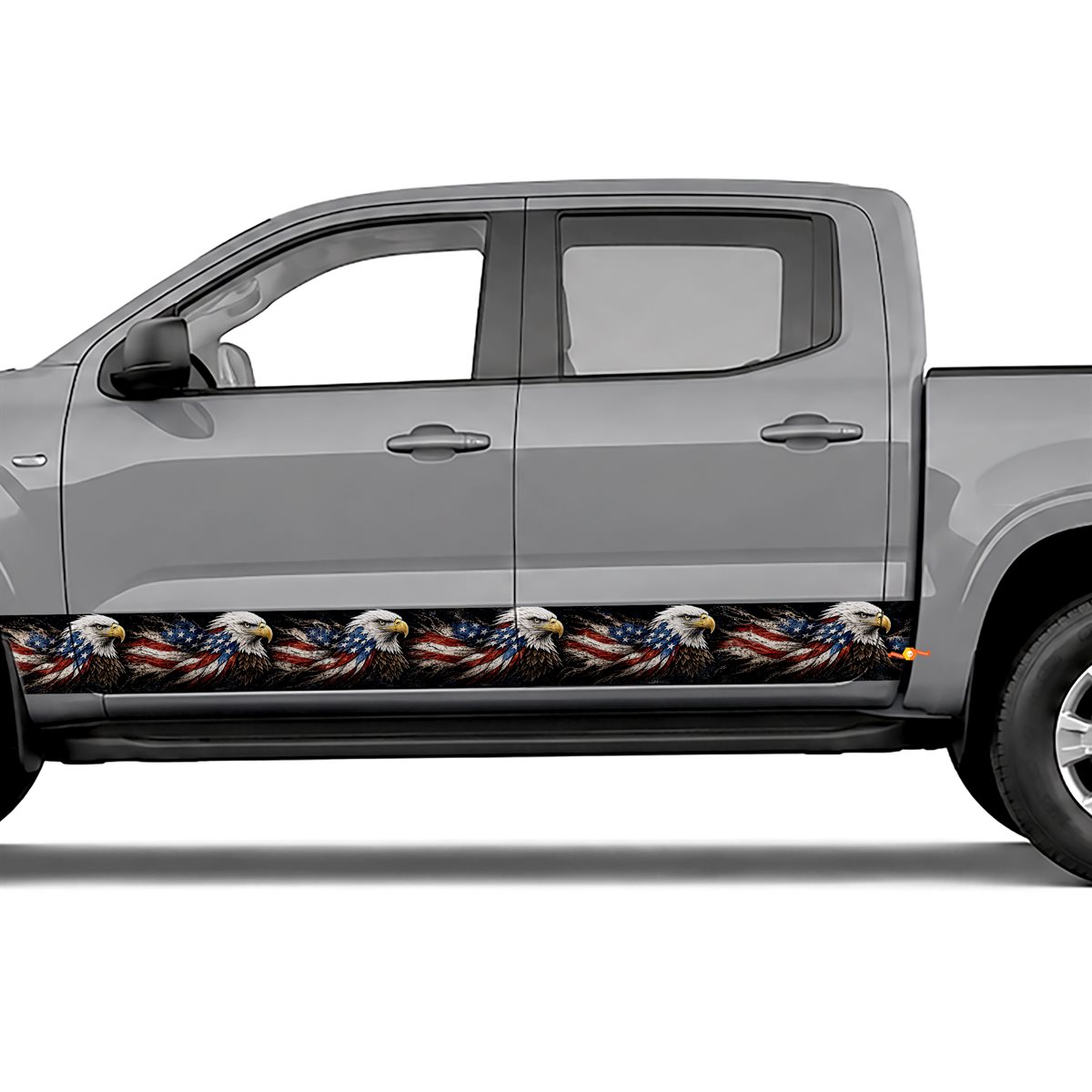 Bald Eagle with Flag Feathers side stripes rocker panel, view 4 of 4
