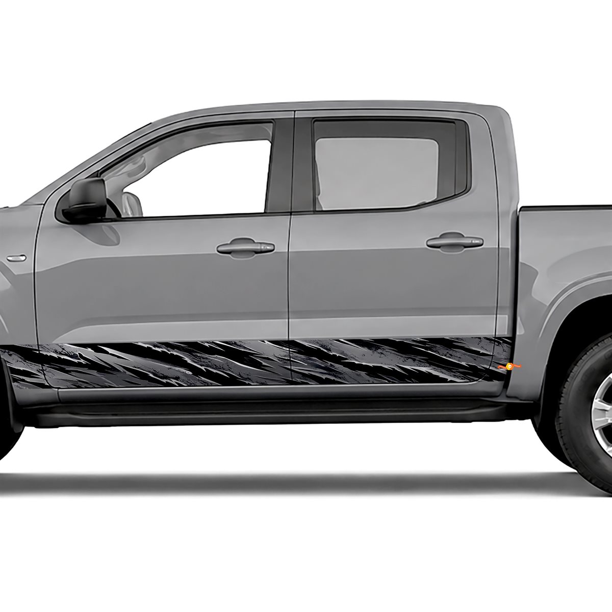 Black Shredder Rocker Pattern side stripes rocker panel, view 4 of 4