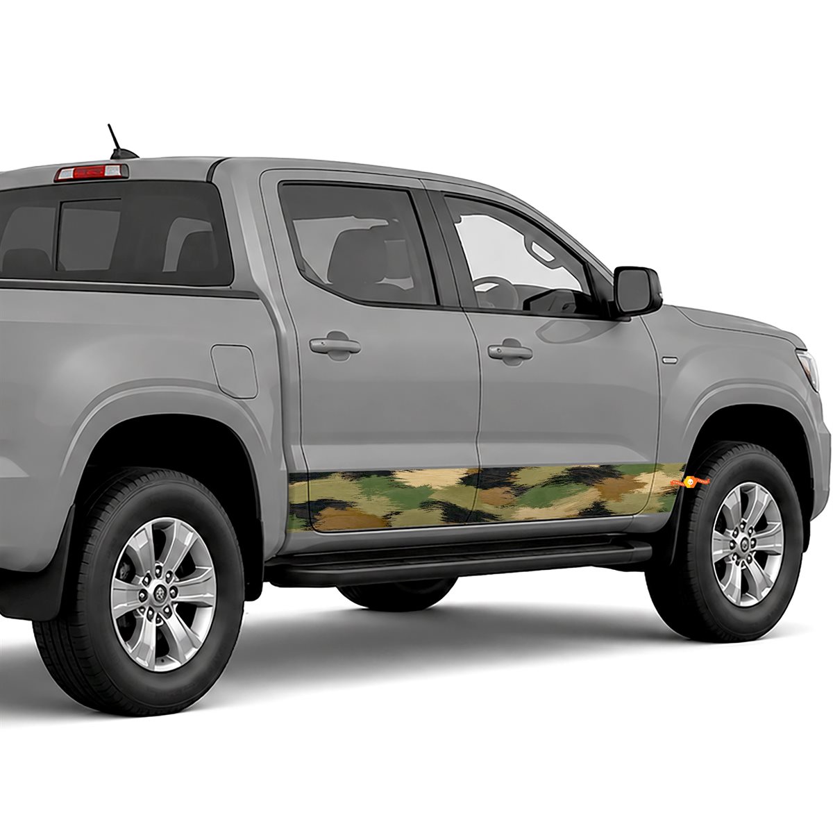 Brushstroke Camouflage side stripes rocker panel decals, view 2 of 2