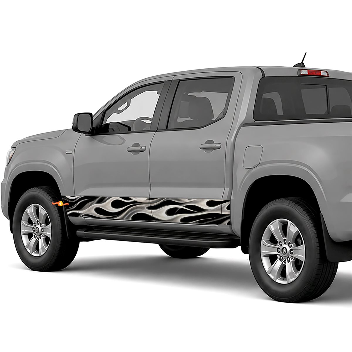 Ghost Flames side stripes rocker panel decals stickers for Trucks
