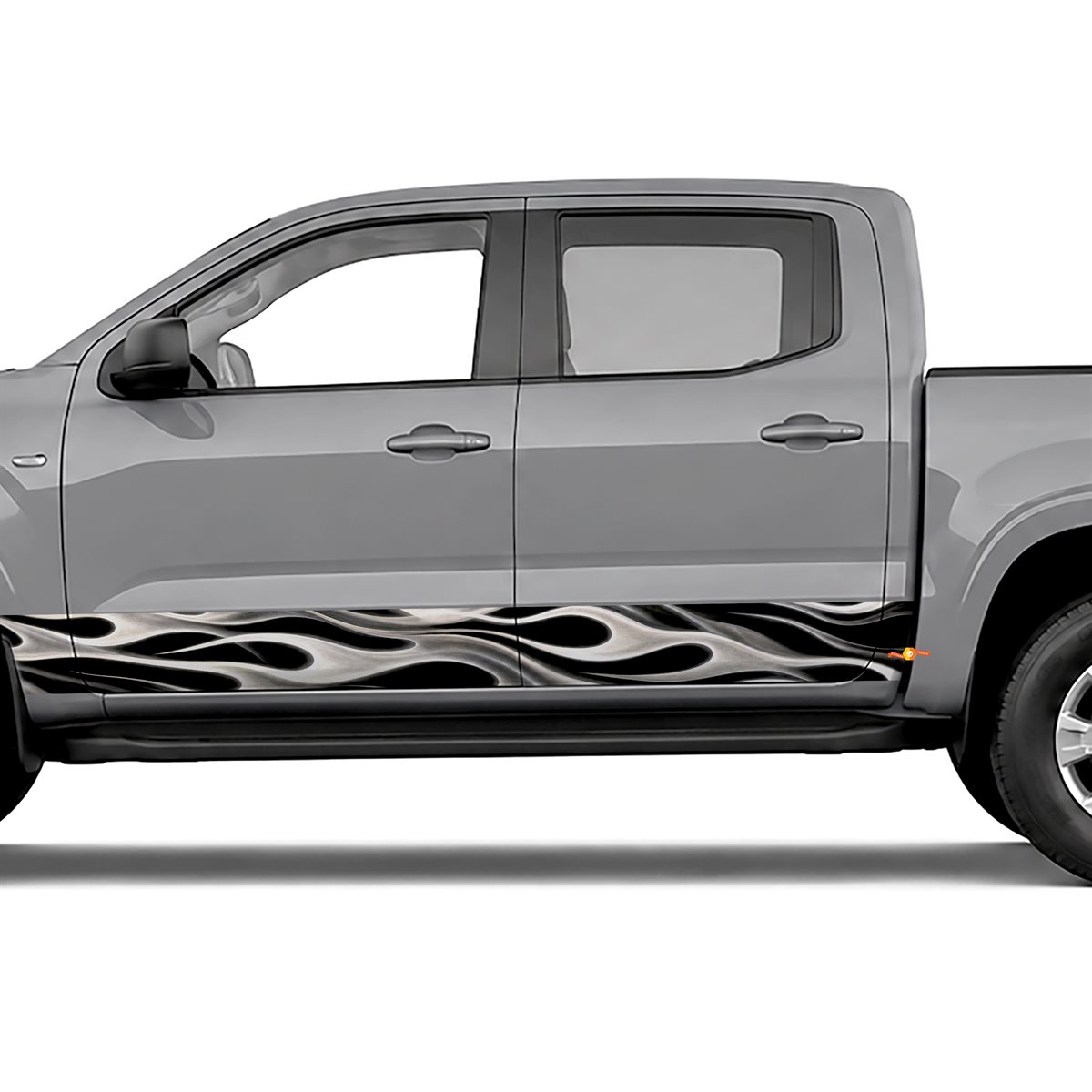 Ghost Flames side stripes rocker panel decals stickers for, view 4 of 4