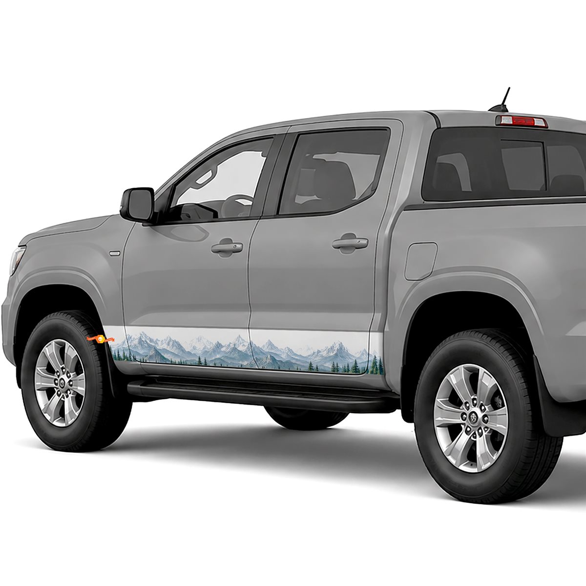 Mountain Forest Panorama side stripes rocker panel decals stickers for Trucks