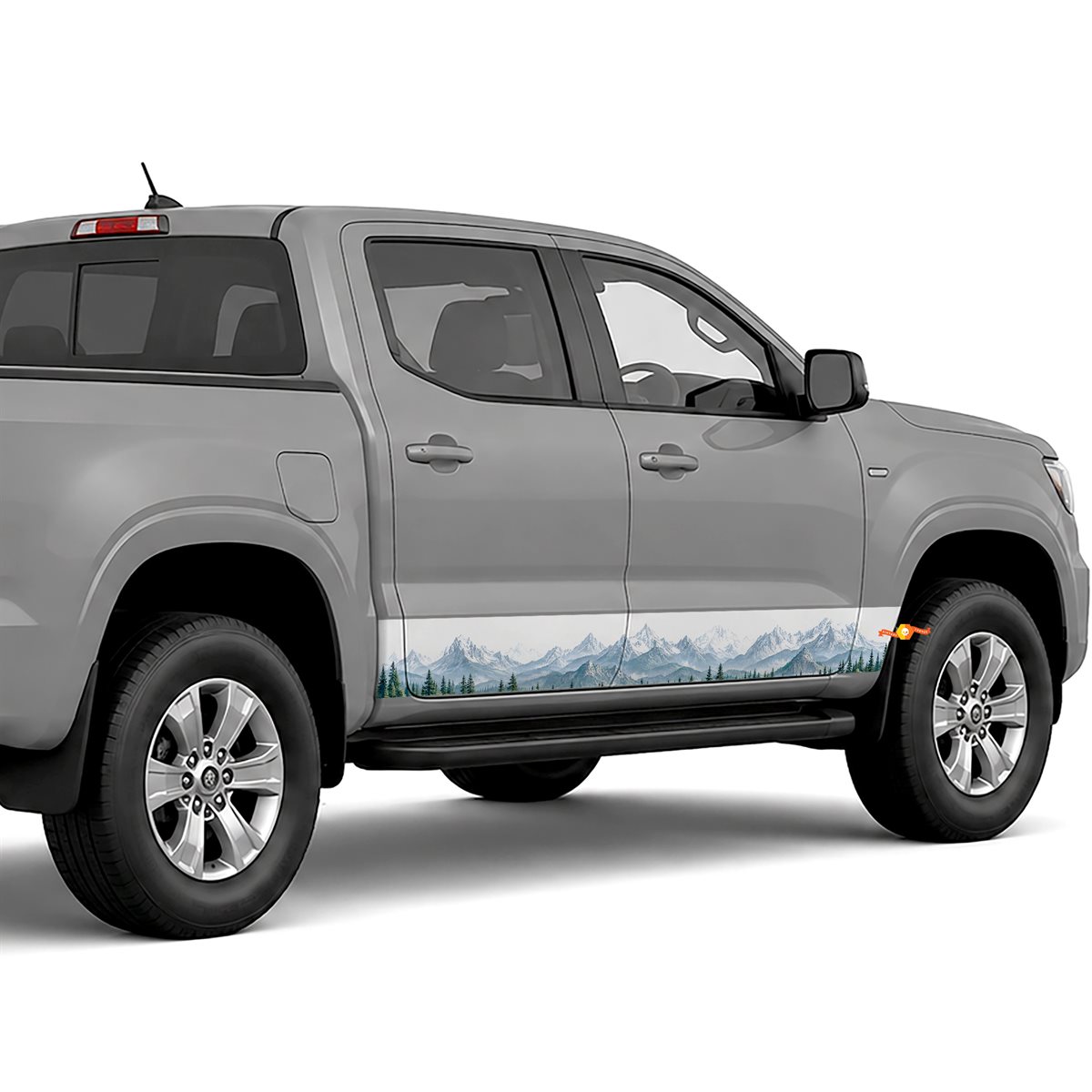 Mountain Forest Panorama side stripes rocker panel decals, view 2 of 2