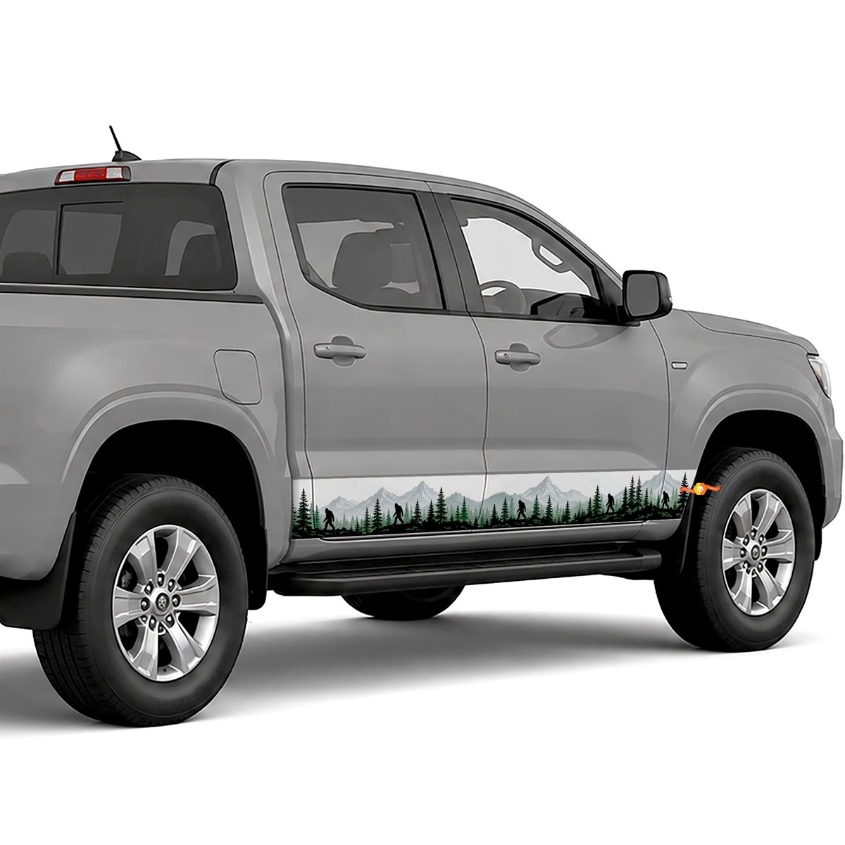 Mountain Forest with Bigfoot side stripes rocker panel, view 2 of 2