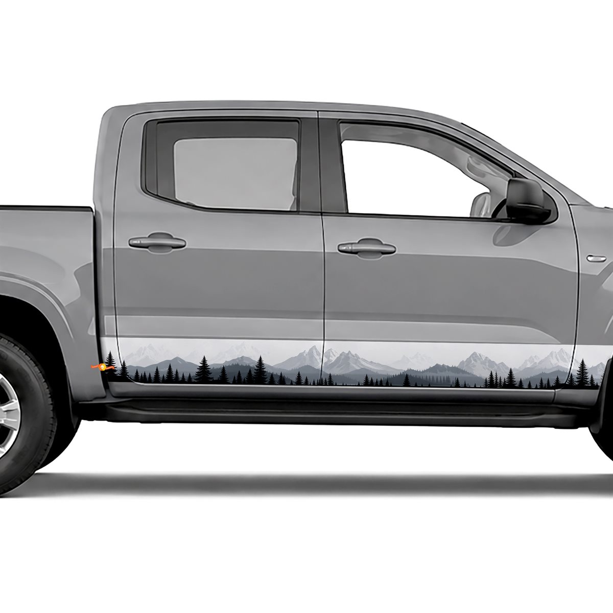 Mountain Pine Forest Silhouette side stripes rocker panel, view 3 of 4