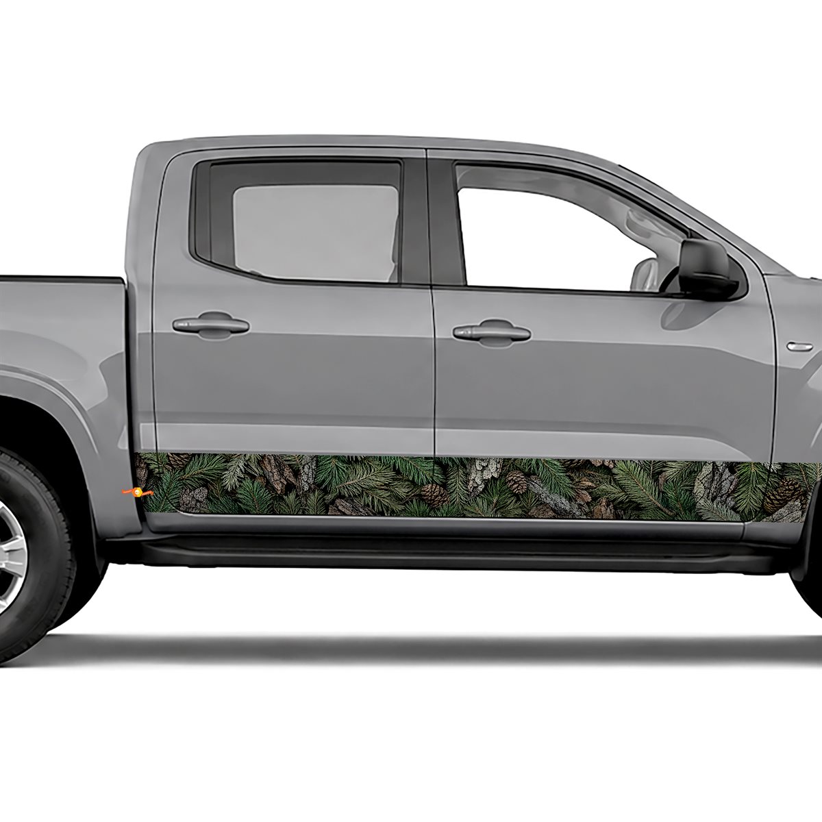 Pine Forest Camouflage side stripes rocker panel decals, view 3 of 4