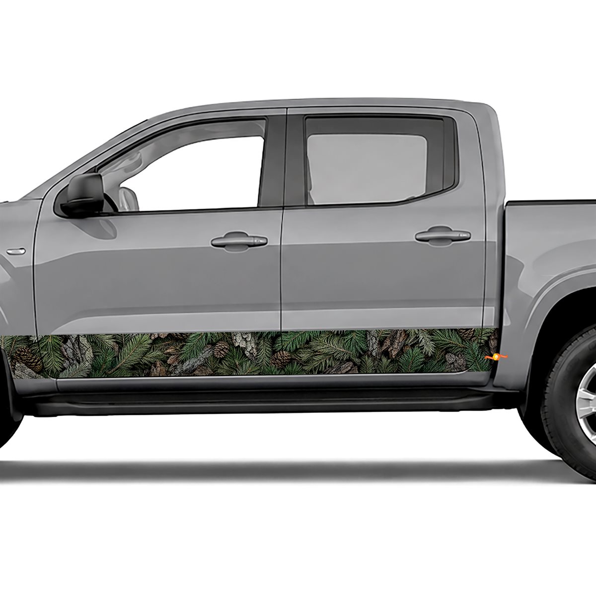 Pine Forest Camouflage side stripes rocker panel decals, view 4 of 4
