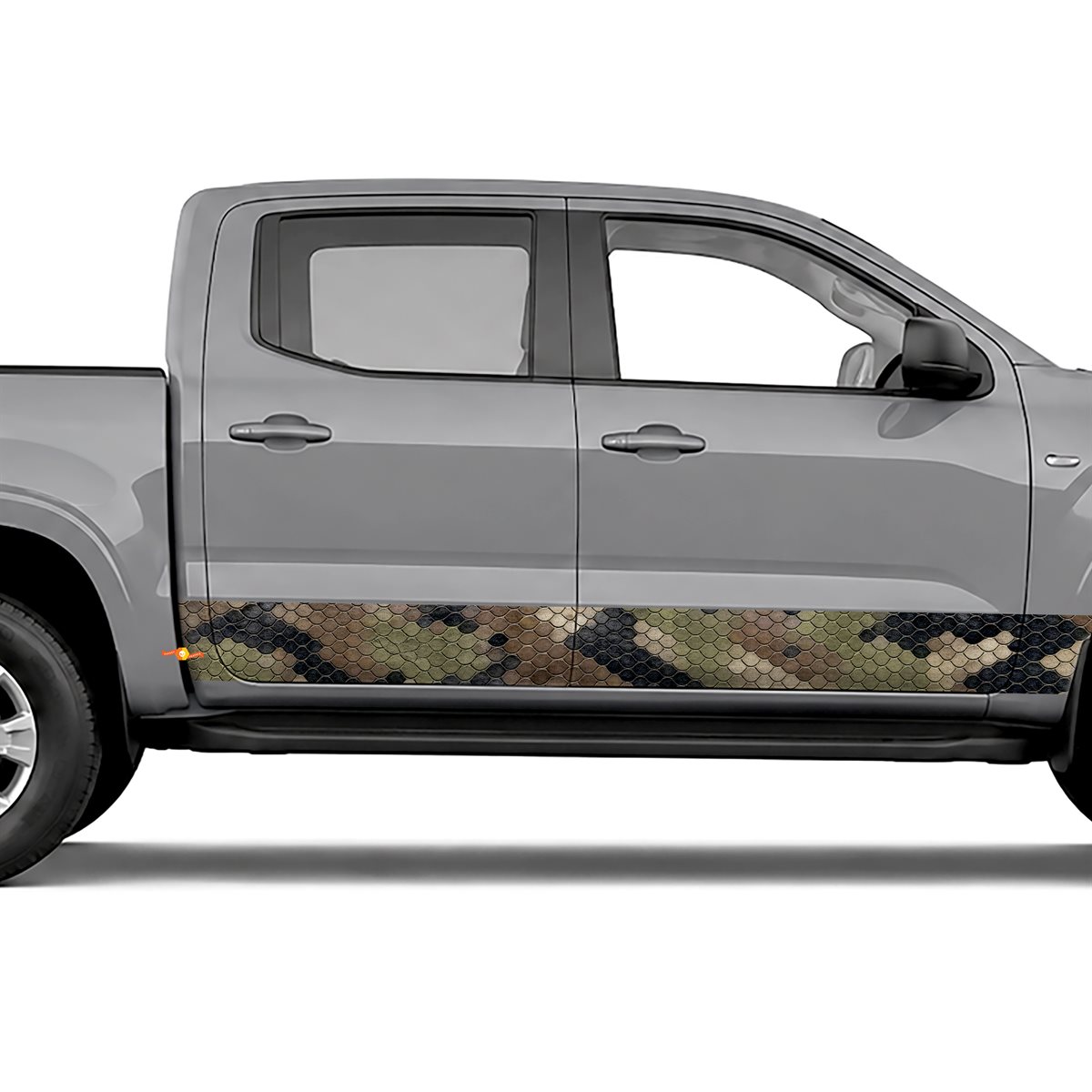 Reptile Skin Camouflage side stripes rocker panel decals, view 3 of 4