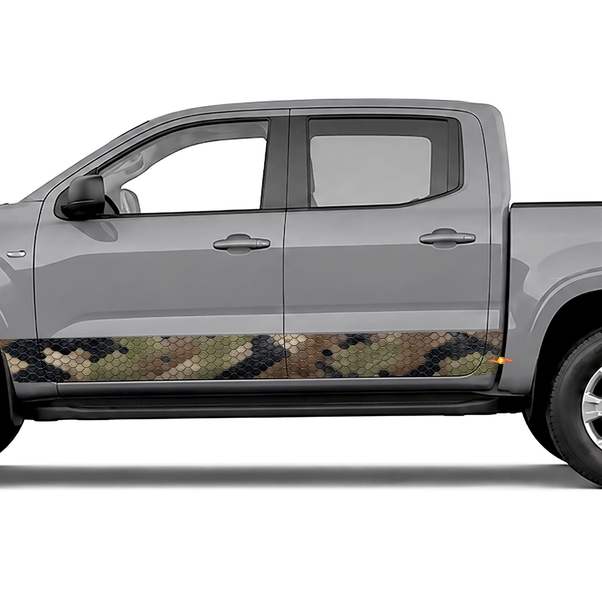 Reptile Skin Camouflage side stripes rocker panel decals, view 4 of 4