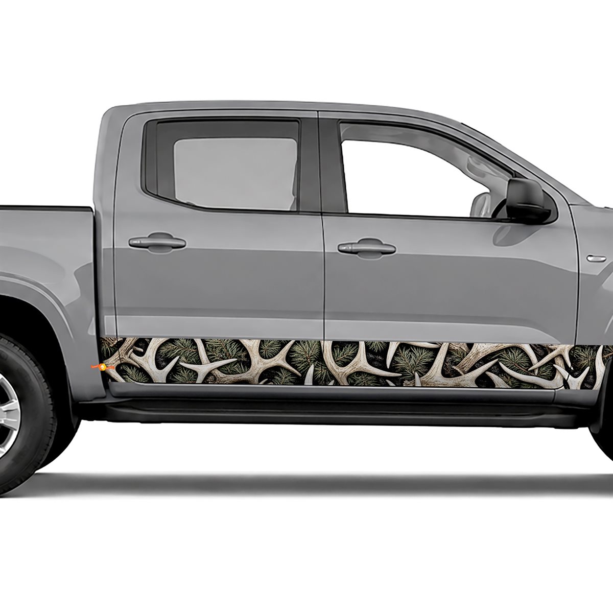 Antler Forest Pattern side stripes rocker panel decals, view 2 of 4