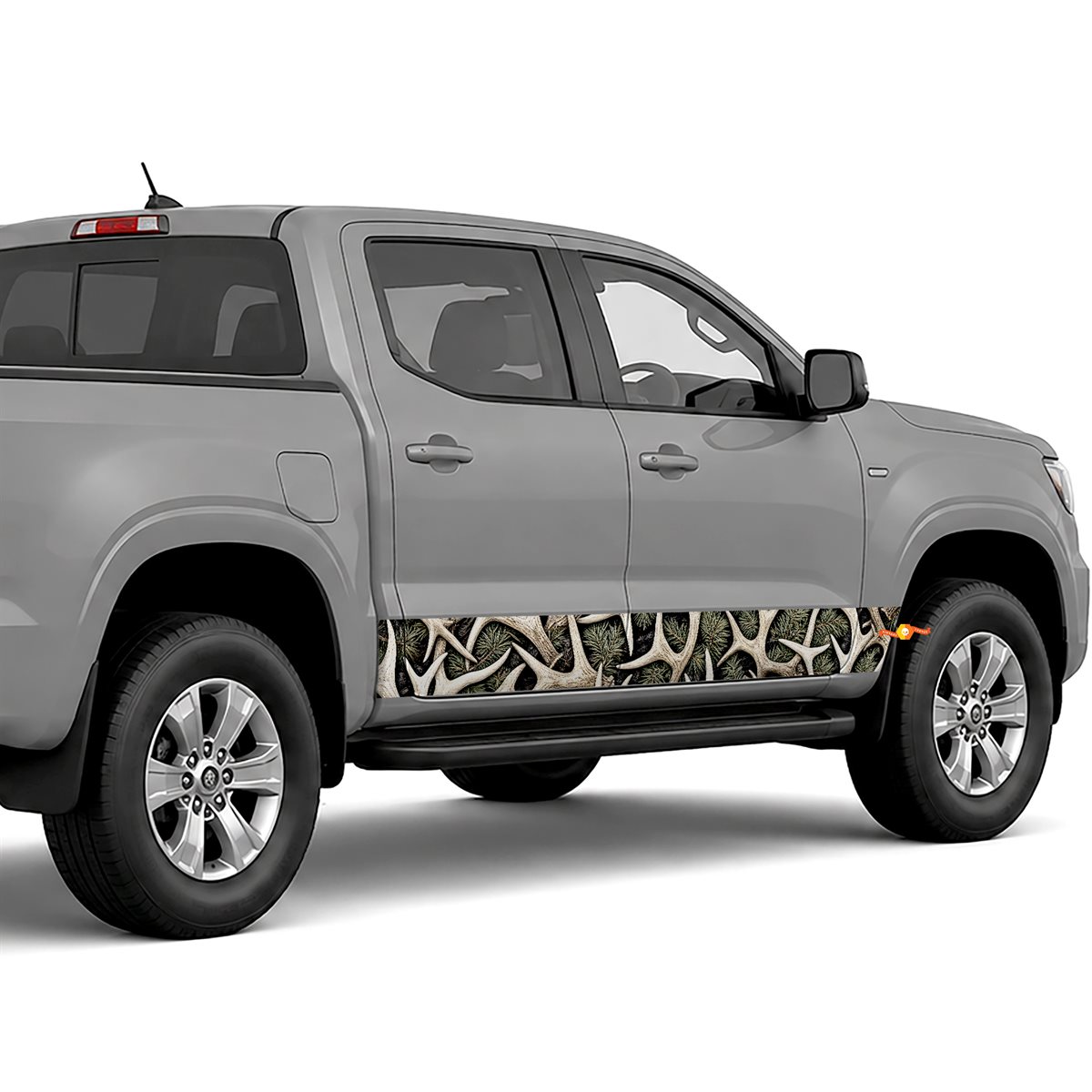 Antler Forest Pattern side stripes rocker panel decals, view 3 of 4