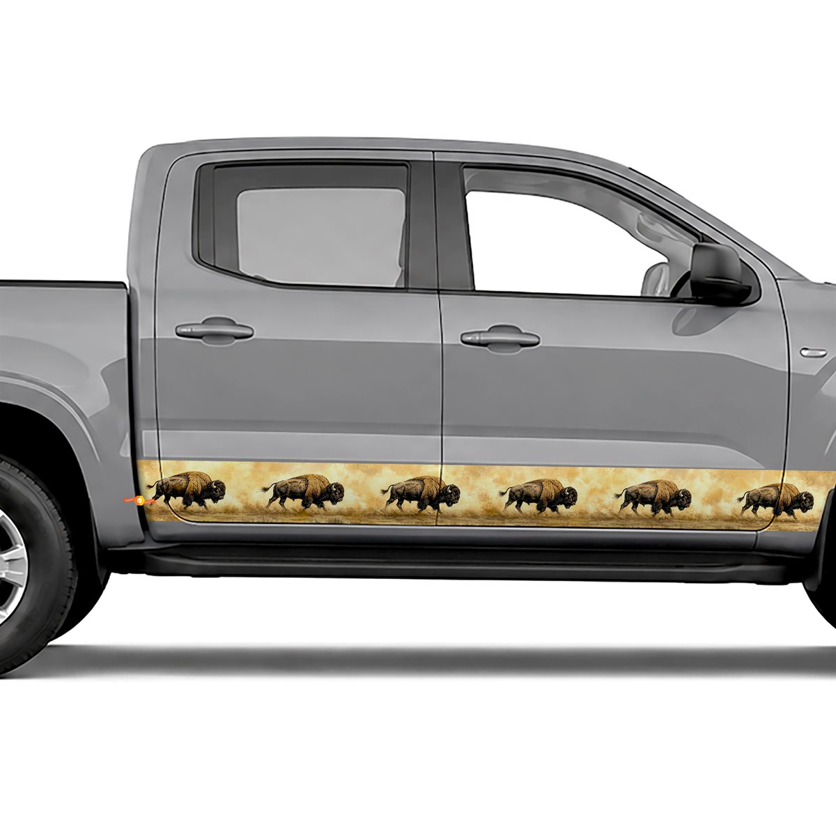 Bison Prairie Dust side stripes rocker panel decals, view 2 of 4