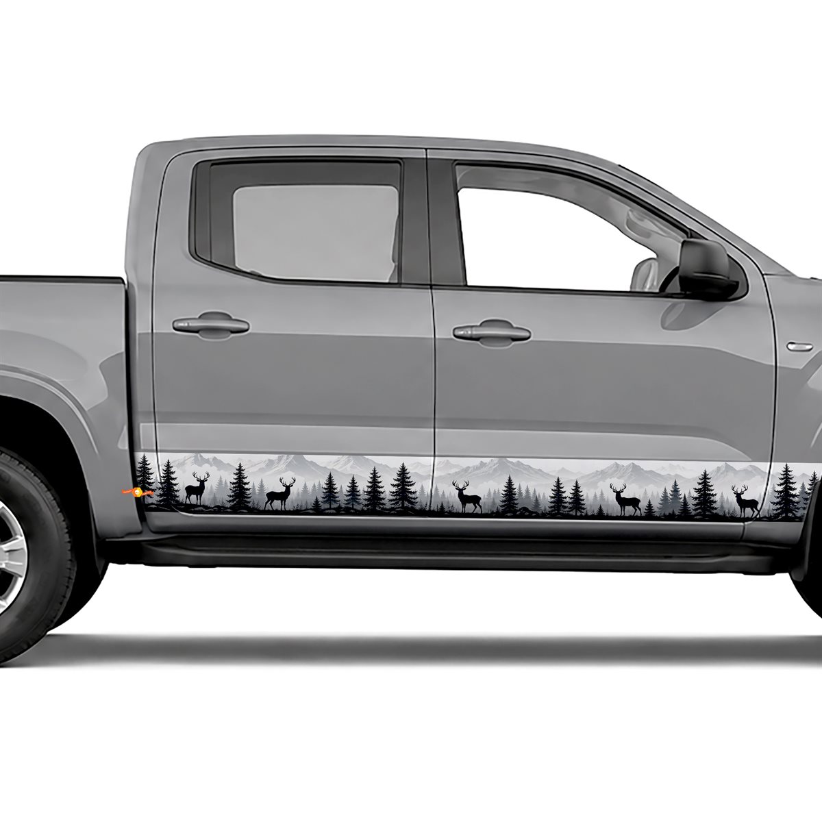 Buck Deer Silhouette side stripes rocker panel decals, view 2 of 4