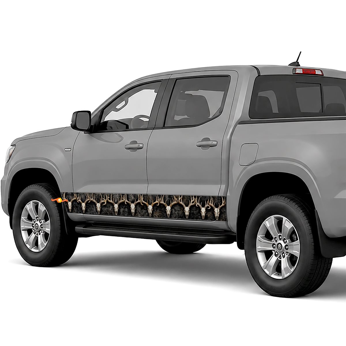 Buck Skull Pile side stripes rocker panel decals stickers for Trucks