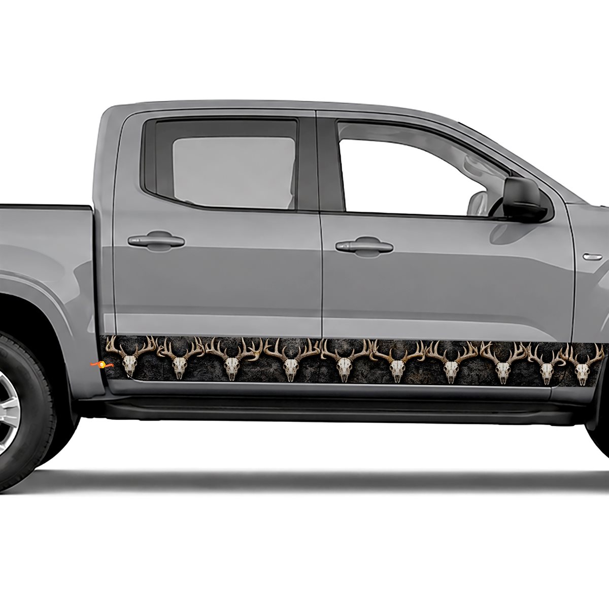 Buck Skull Pile side stripes rocker panel decals stickers, view 2 of 4
