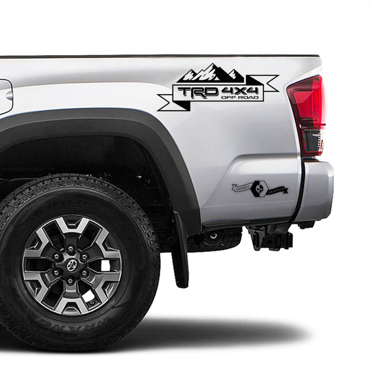 TRD 4x4 Off Road TOYOTA Mountain Peaks Decals Stickers for Tacoma Tundra 4Runner Hilux side