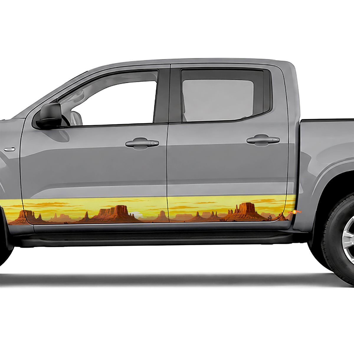Desert Mesa Sunset side stripes rocker panel decals, view 4 of 4