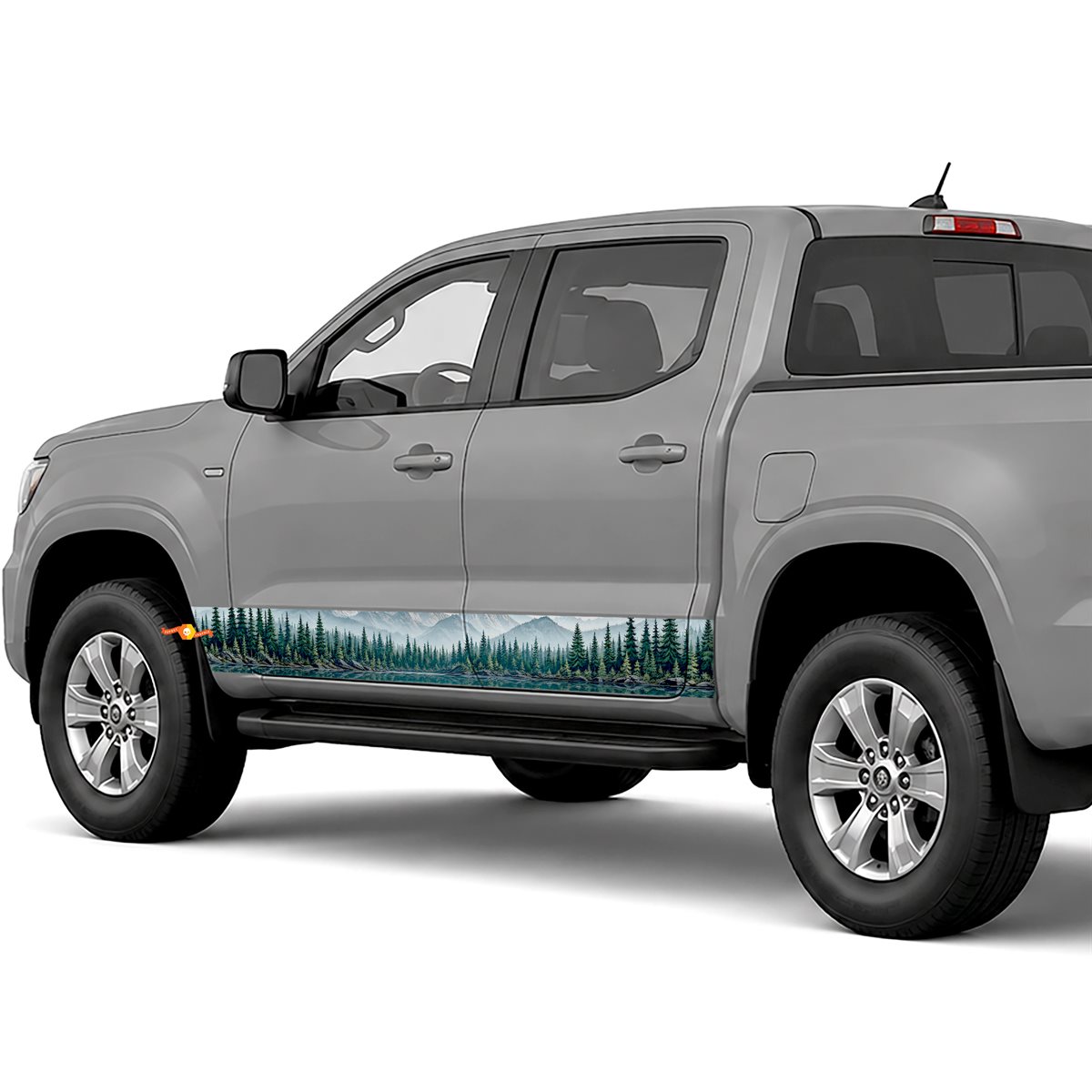 Forest Lake Landscape side stripes rocker panel decals stickers for Trucks