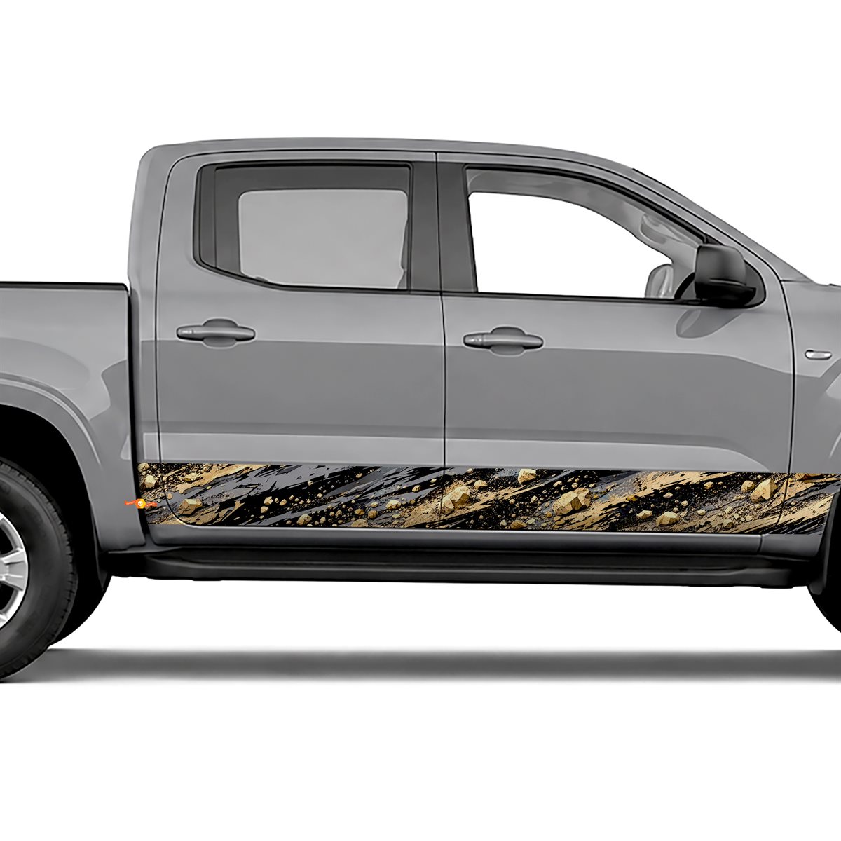 Gravel Spray Shredder side stripes rocker panel decals, view 2 of 4
