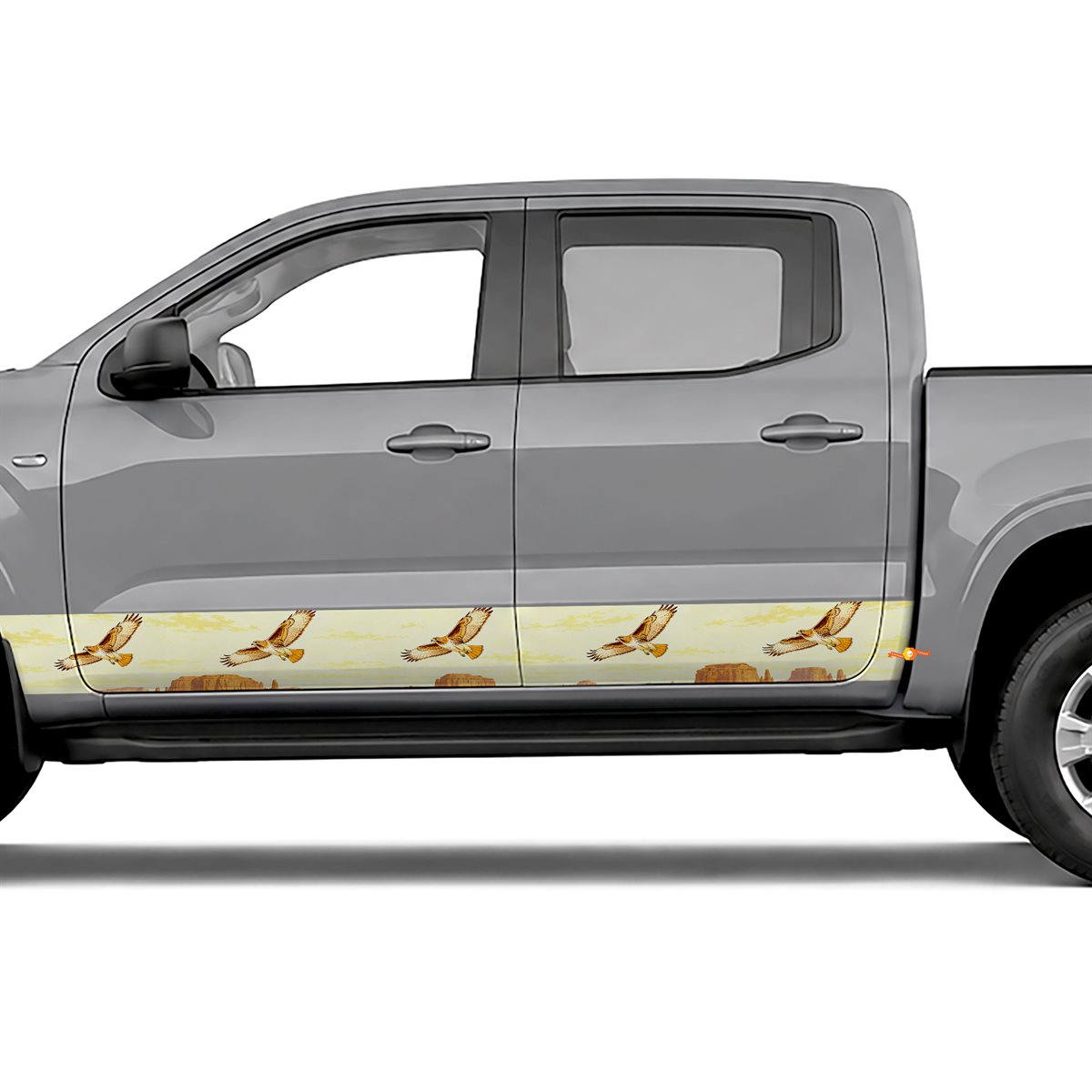 Hawk Desert Flight side stripes rocker panel decals, view 4 of 4
