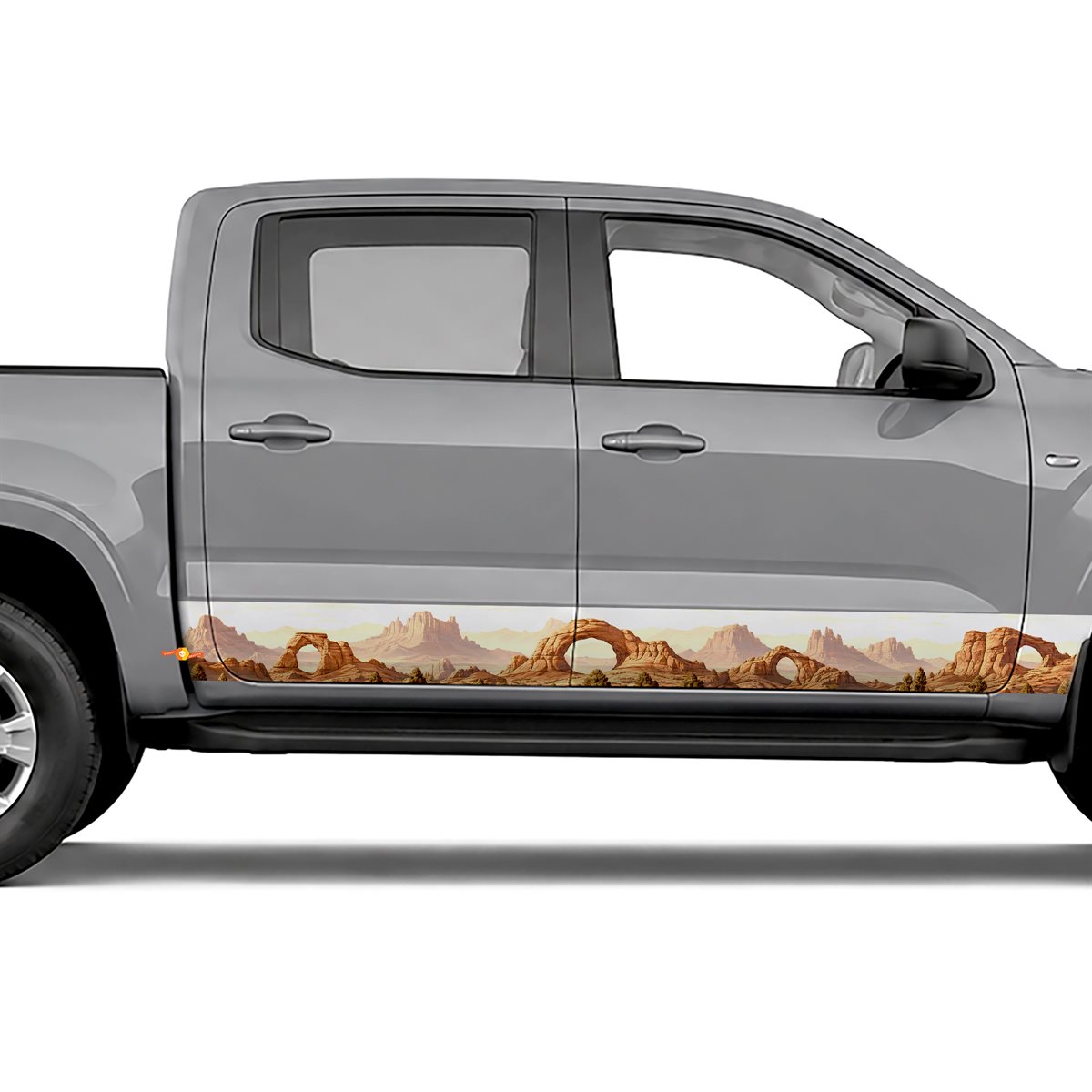 Mountain Arch Landscape side stripes rocker panel decals, view 2 of 4