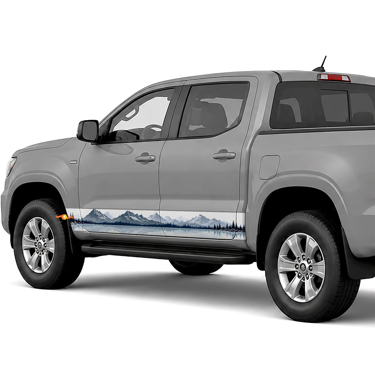 Mountain Lake Reflection side stripes rocker panel decals stickers for Trucks