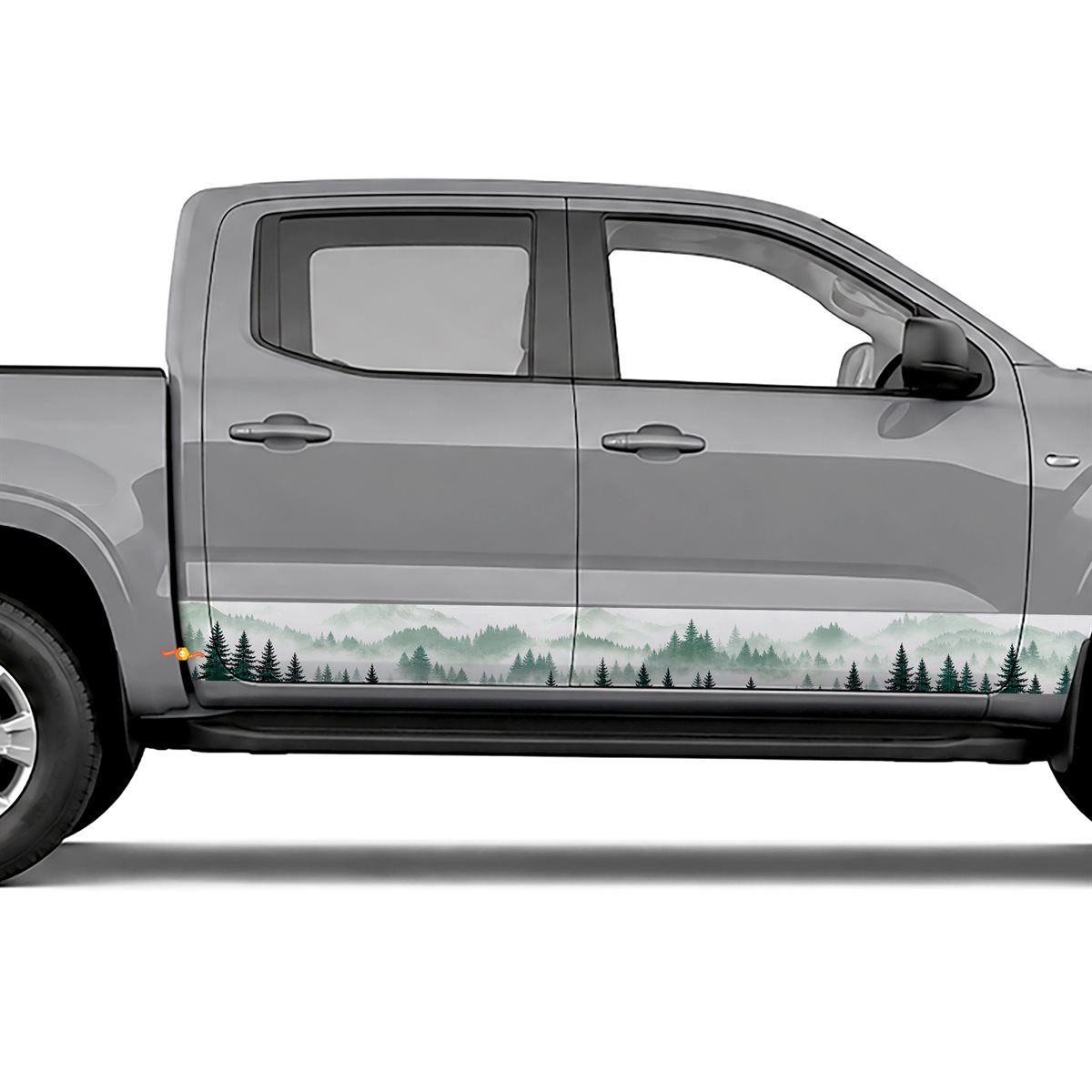 Pine Forest Fog side stripes rocker panel decals stickers, view 2 of 4
