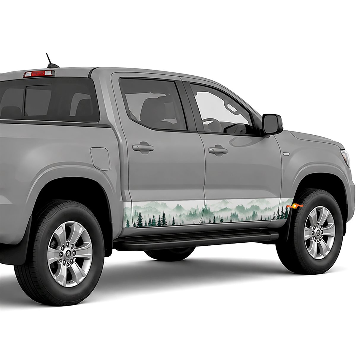 Pine Forest Fog side stripes rocker panel decals stickers, view 3 of 4