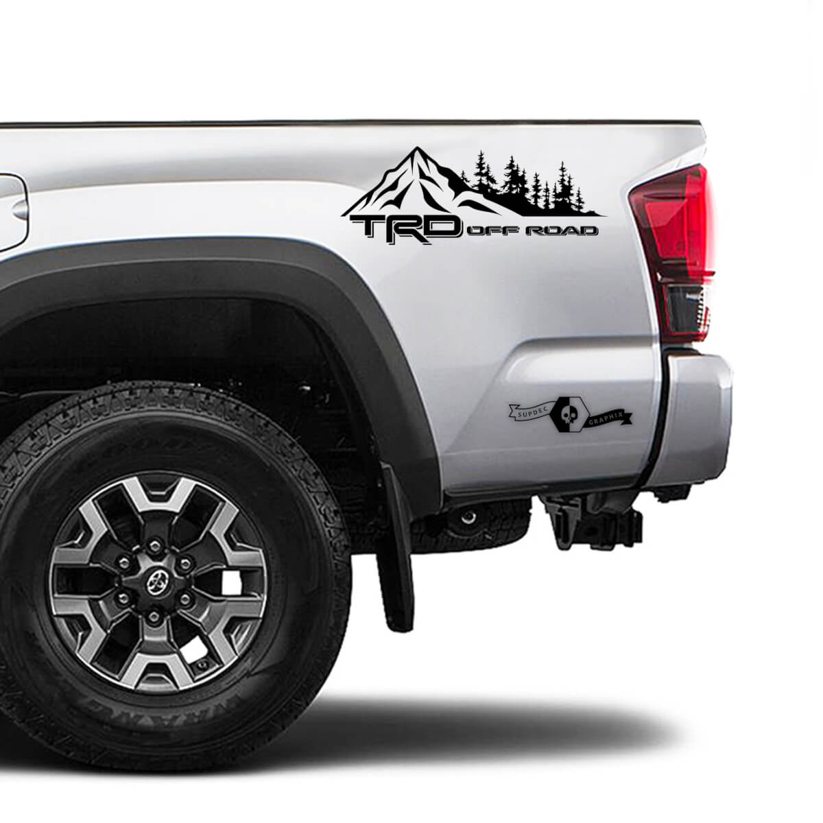 TRD 4x4 Off Road TOYOTA Forest Mountain Decals Stickers for Tacoma Tundra 4Runner Hilux side